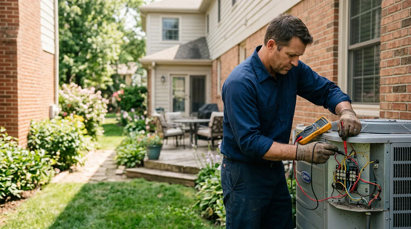 HVAC technician working near Woodland Park, CO